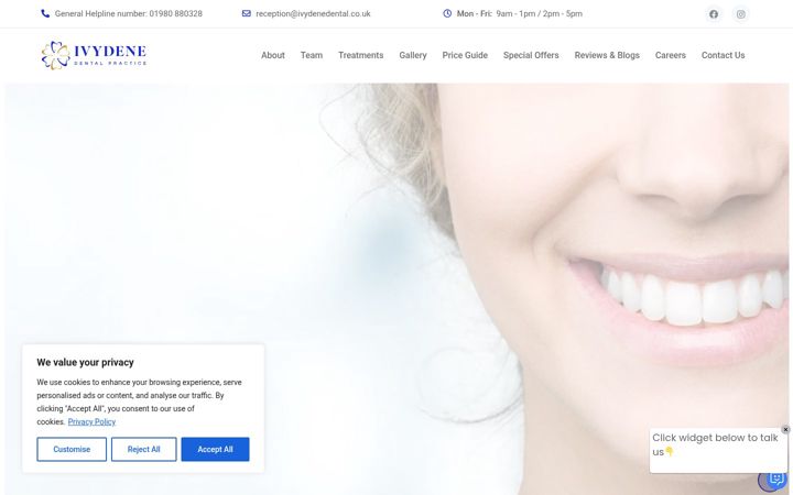 Screenshot of ivydene.co.uk