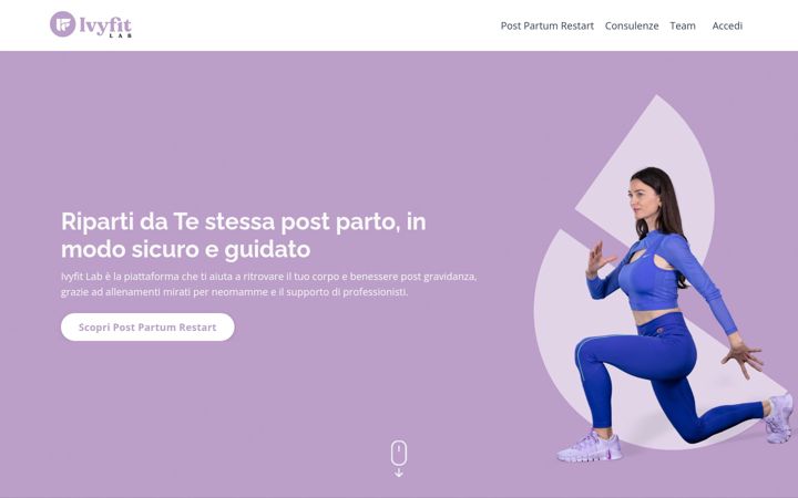 Screenshot of ivyfitlab.com