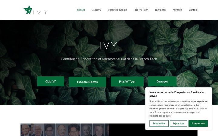 Screenshot of ivysearch.com