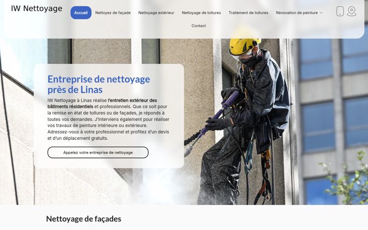 Screenshot of iw-nettoyage.fr