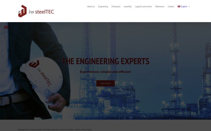 Screenshot of iw-steeltec.com