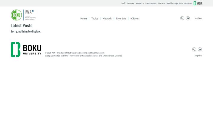 Screenshot of iwa.boku.ac.at