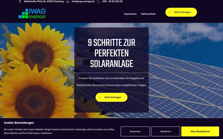 Screenshot of iwag-energie.de
