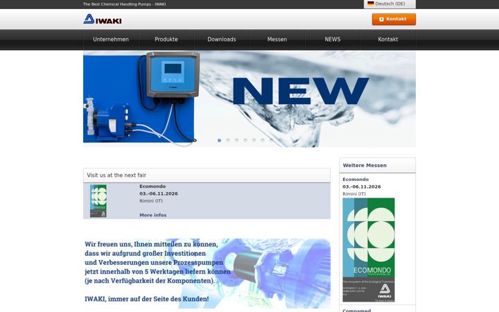 Screenshot of iwaki.de