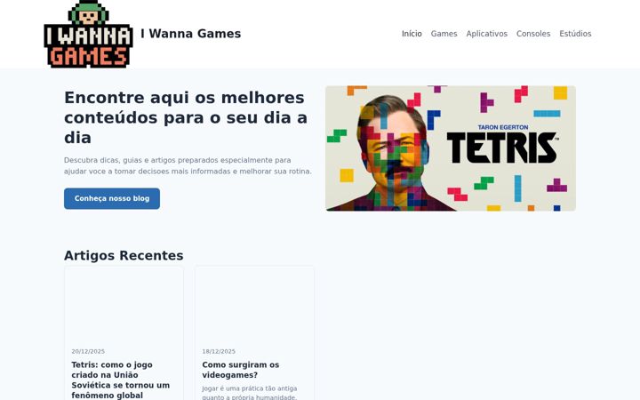 Screenshot of iwannagames.com