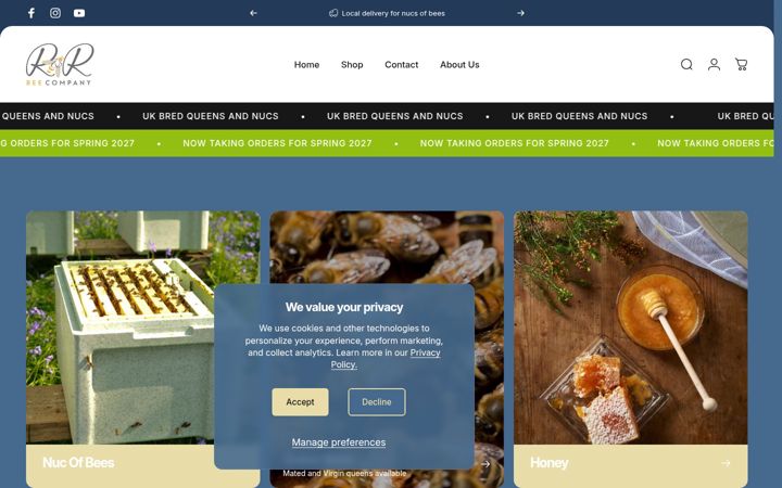 Screenshot of iwantbees.co.uk