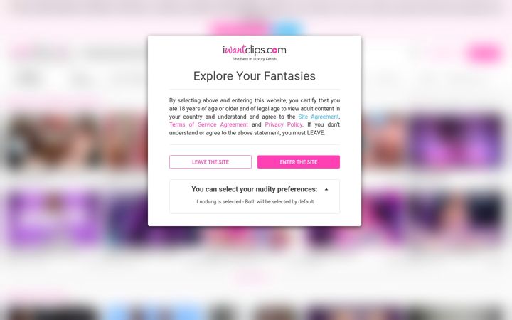 Screenshot di iwantclips.com