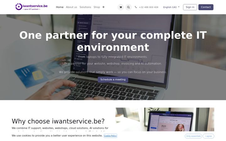 Screenshot of iwantservice.be