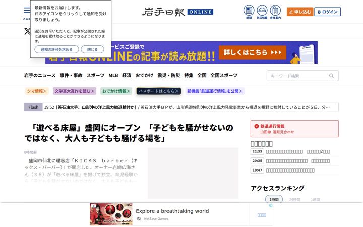 Screenshot of iwate-np.co.jp