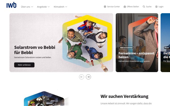 Screenshot of iwb.ch