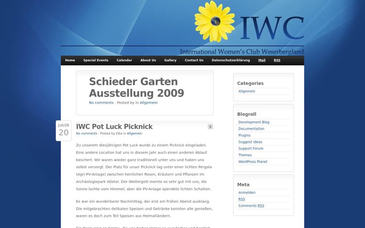Screenshot of iwc-weserbergland.de
