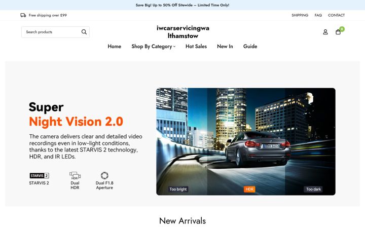 Screenshot of iwcarservicingwalthamstow.co.uk