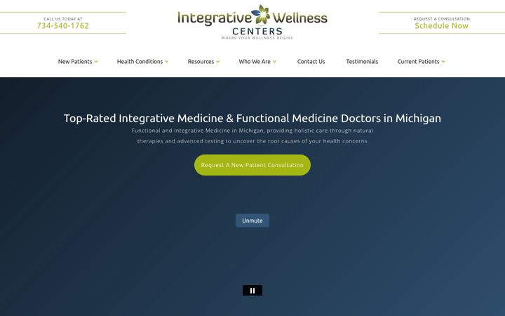 Screenshot of iwcenters.com
