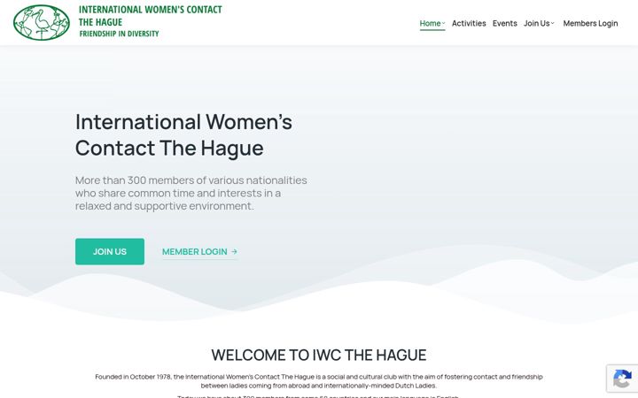 Screenshot of iwcthehague.nl