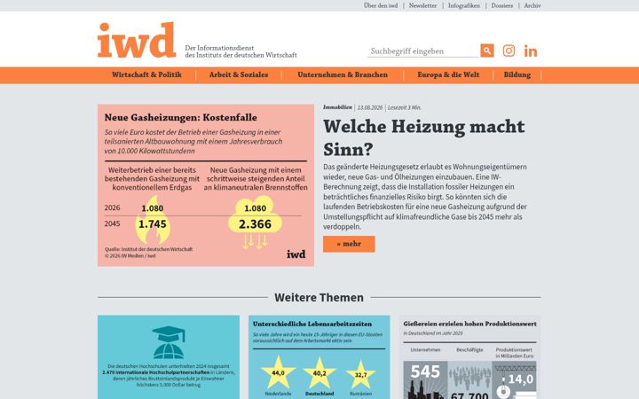 Screenshot of iwd.de
