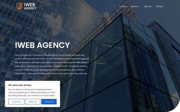 Screenshot of iweb-agency.com
