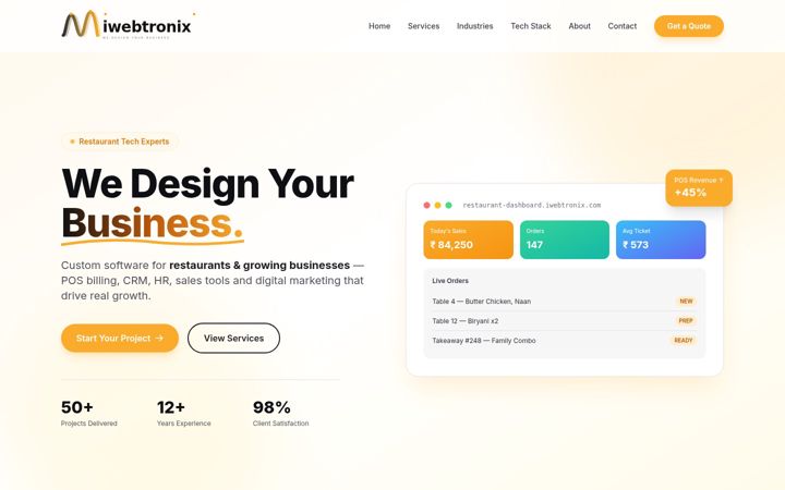 Screenshot of iwebtronix.com