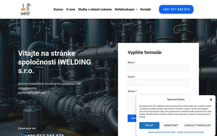 Screenshot of iwelding.sk