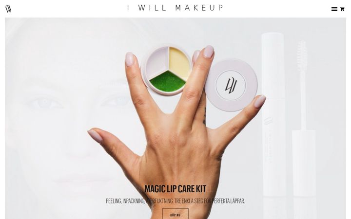Skærmbillede af iwillmakeup.com