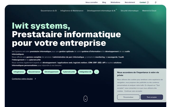 Screenshot of iwit-systems.fr