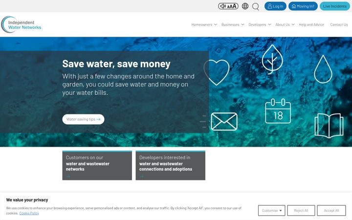 Screenshot of iwnl.co.uk