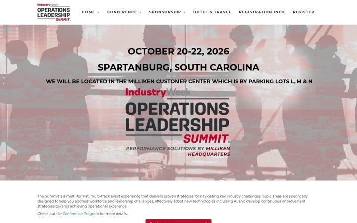 Screenshot of iwoperationssummit.com