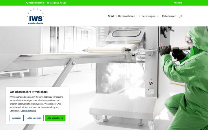 Screenshot of iws-hof.de