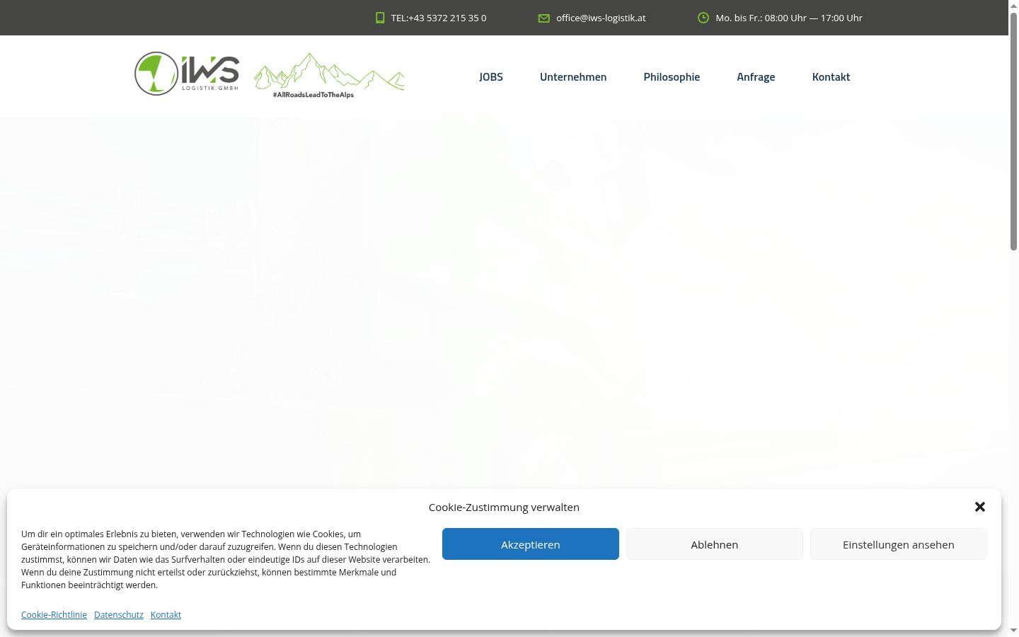 Screenshot tal-banner tal-kunsens muri qabel kwalunkwe interazzjoni