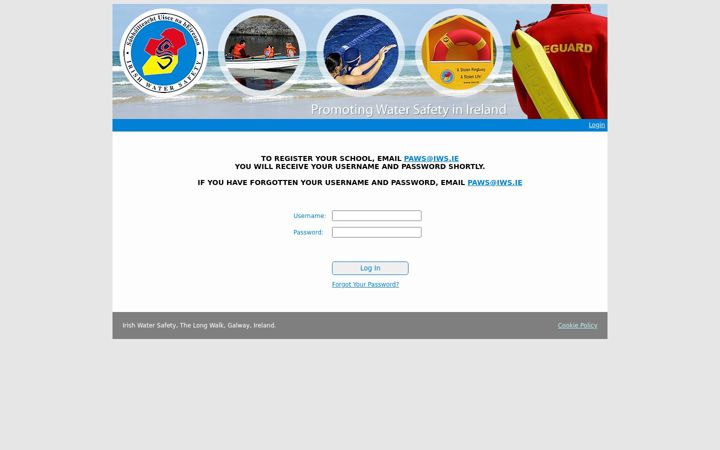Screenshot of iwspaws.com
