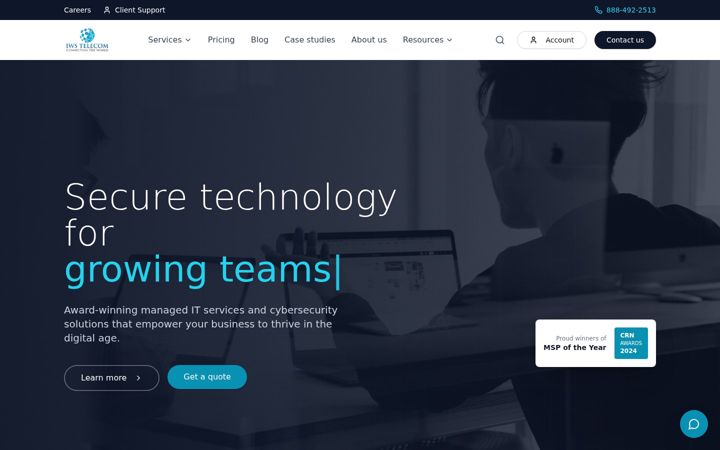 Screenshot of iwstelecom.com