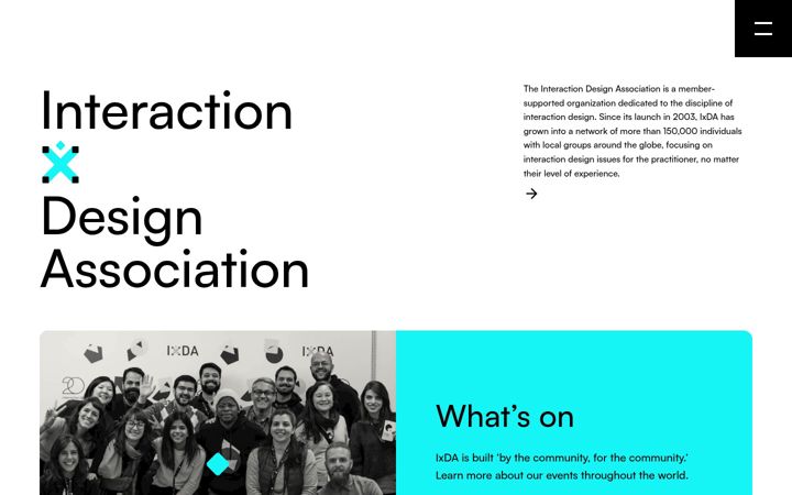 Screenshot of ixda.org