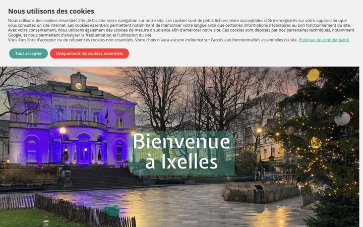 Screenshot of ixelles.be