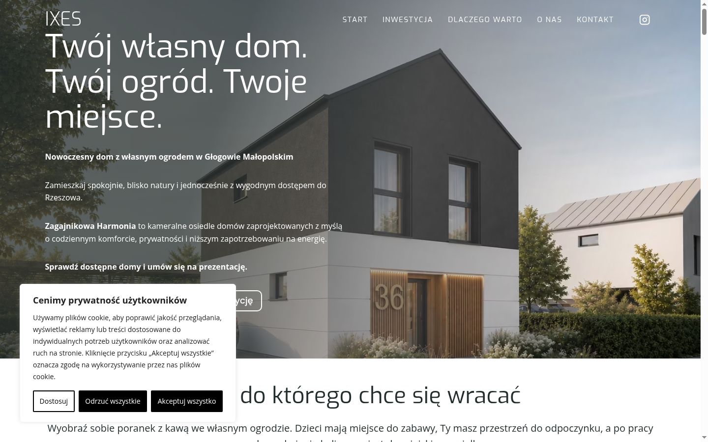 Zrzut ekranu banera zgody wyświetlanego przed jakąkolwiek interakcją
