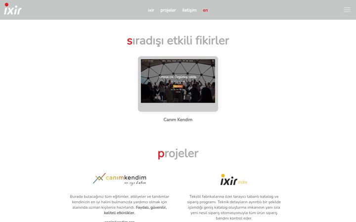 Screenshot of ixir.info