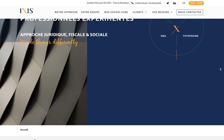Screenshot of ixis-avocats.fr