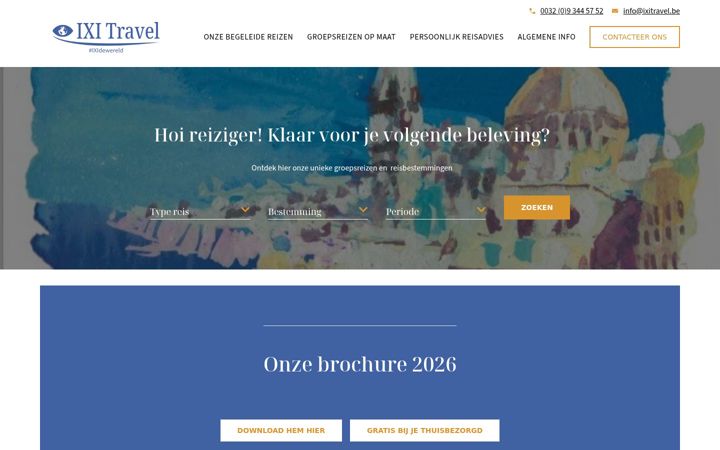 Snímek obrazovky ixitravel.be