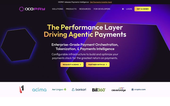 Screenshot of ixopay.com