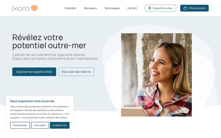 Screenshot of ixora-conseil.fr