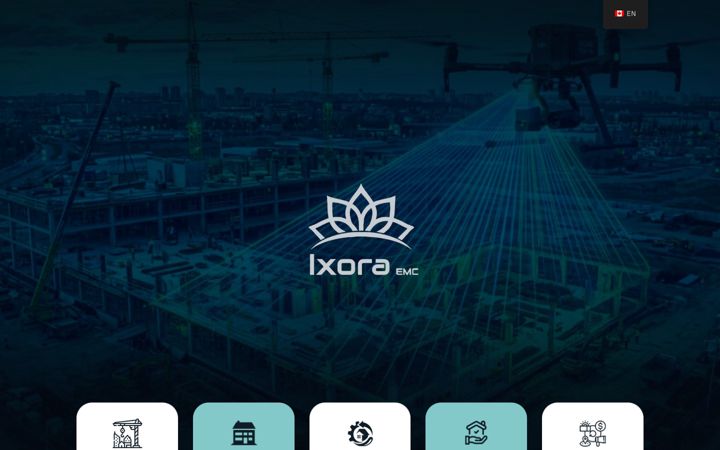 Screenshot of ixora-emc.com