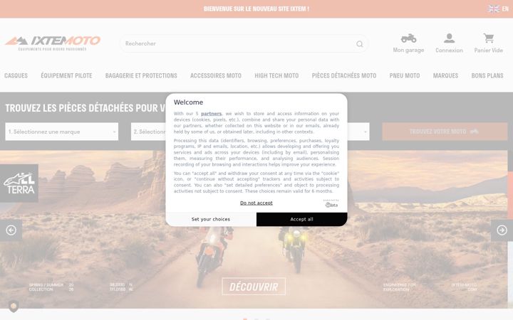 Screenshot of ixtem-moto.com