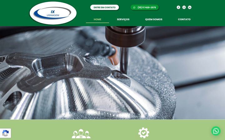 Screenshot of ixusinagem.com.br