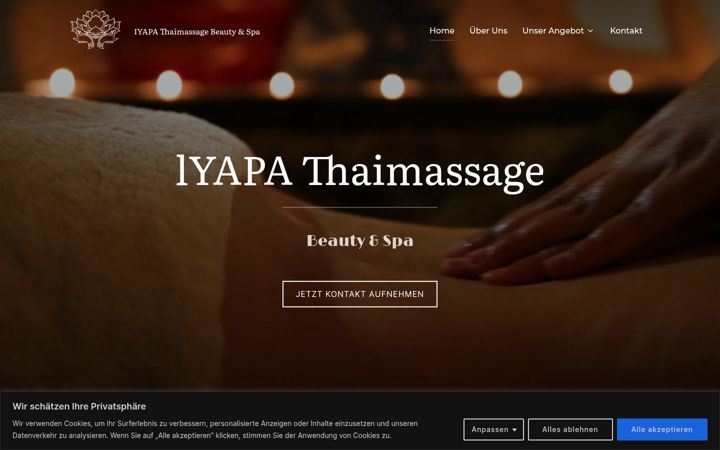 Screenshot of iyapa-thaimassage.de