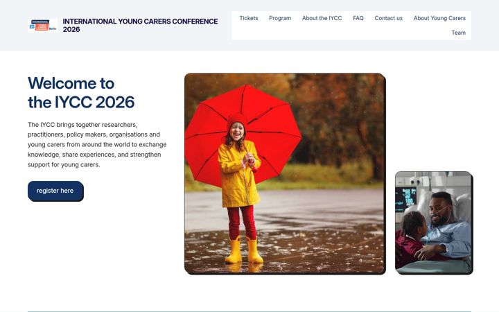 Screenshot of iycc2026.org