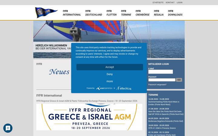 Screenshot of iyfr.de