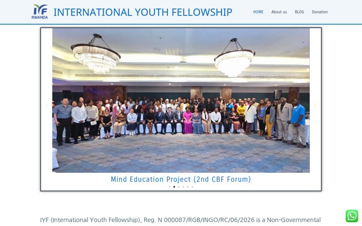 Screenshot of iyfrwanda.org