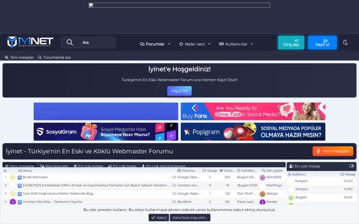 Screenshot of iyinet.com