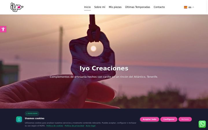 Screenshot of iyocreaciones.com