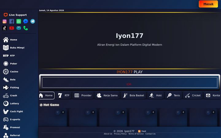 Screenshot of iyon177.org