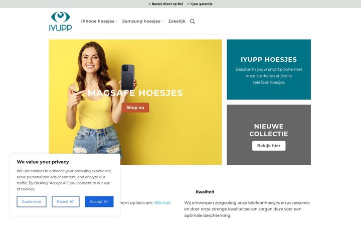Screenshot of iyupp.nl