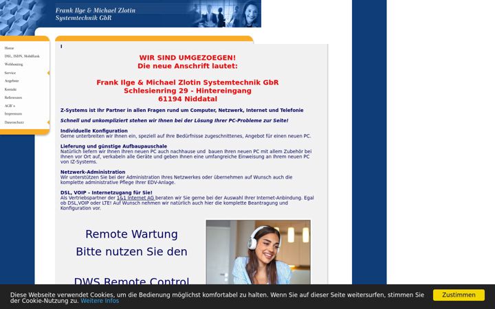 Screenshot of iz-systems.de
